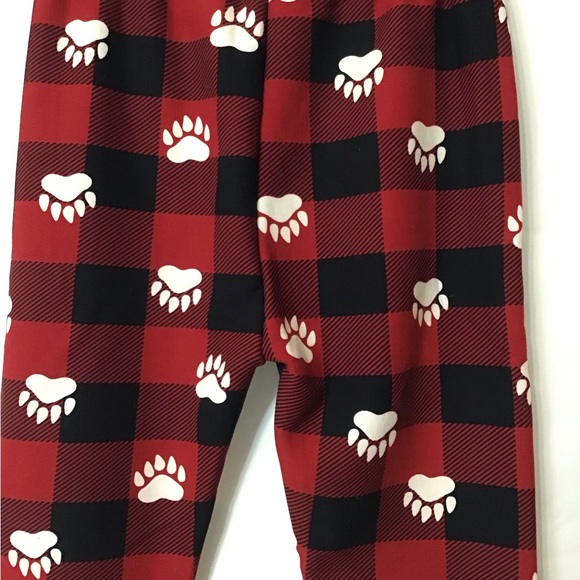 Paw Print Fleece Lined Leggings - Picture 6 of 7